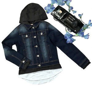 DKNY NWOT Jean Jacket and Top Bundle Girls M (8/10)